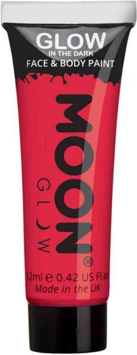 Moon Creations - Moon Glow - Glow In The Dark Schmink - Rood