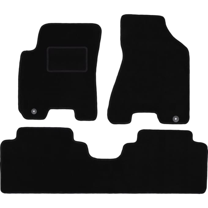 Zwarte veloursmatten voor: Kia Sportage II SUV (2004-2010)