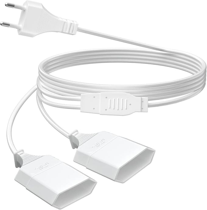 Verlengkabel 3m met 2-in-1 Type C Stekker voor Telefoon, Computer en TV - 250V/2.5A