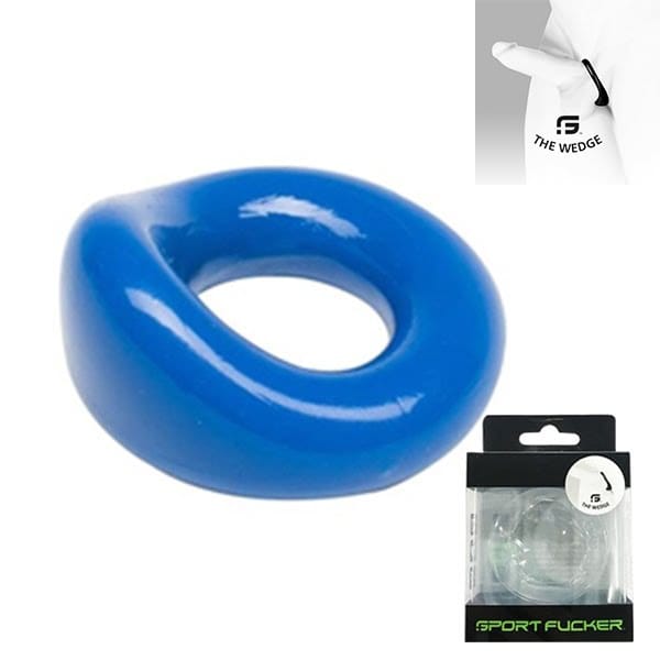 Sport Fucker - The Wedge Cockring - Blauw