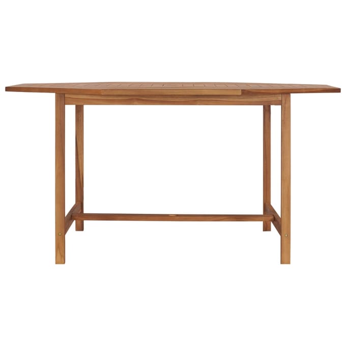 vidaXL - Tuintafel - 150x150x75 - cm - massief - teakhout