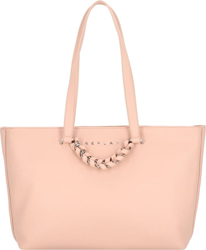 REPLAY Schoudertas Shopper Skin Beige