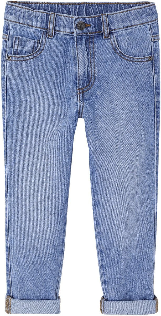 Vertbaudet Elastische en verstelbare jeans met wijde pijpen