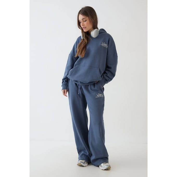 Dames Dsgn Studio Wellness Club Oversized Trainingspak Met Capuchon | Marineblauw | Maat: 3XL