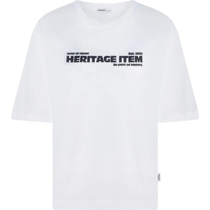 Penn & Ink W26f1936 1-655 penn en ink t-shirt print white tabac