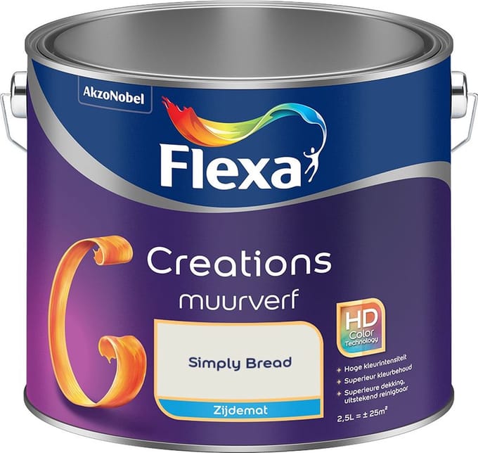Flexa - Creations Muurverf Zijdemat - Simply Bread - Mengverf - 2,5 L