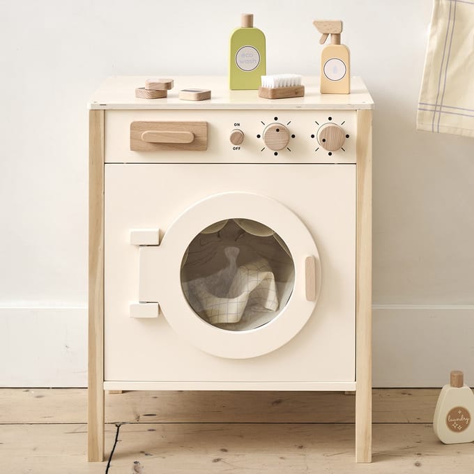 Petite Amélie Speelgoed wasmachine Chantilly - met 10-delige accessoires - H 52 cm