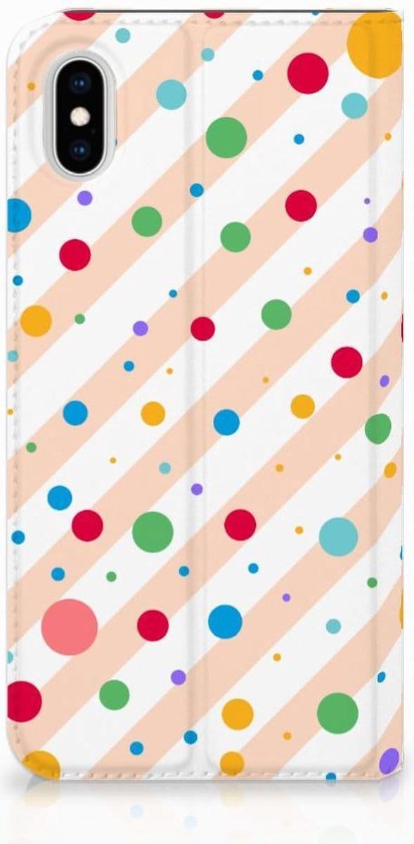 Apple iPhone Xs Max Hoesje met Magneet Dots