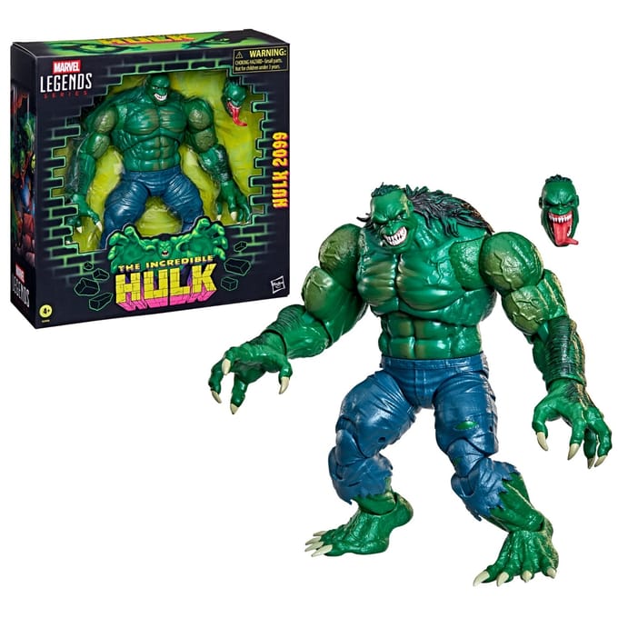 Marvel Legends Series Hulk 2099, Hulk 2099 Comics Collectible 15-cm-scale Action Figure Set