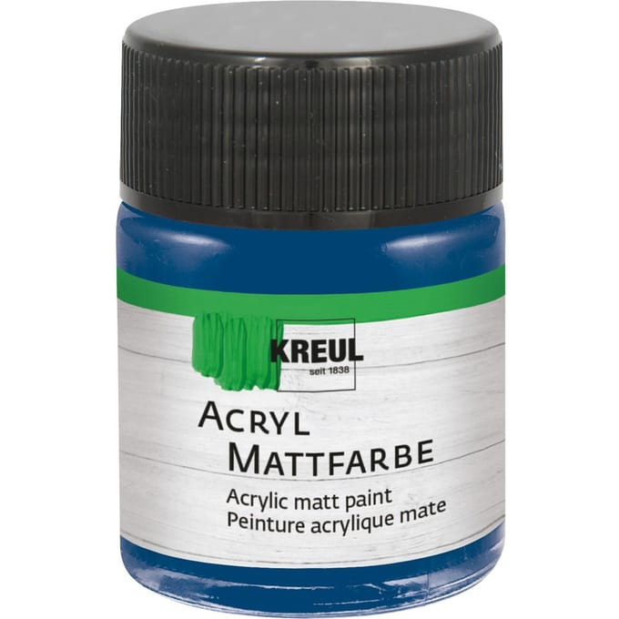 KREUL acryl matte verf, 50 ml - Donkerblauw
