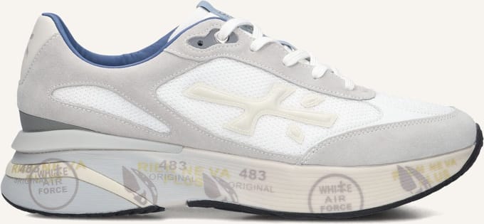 Premiata Moerun Sneakers - Suède - Heren - Wit - Maat 44