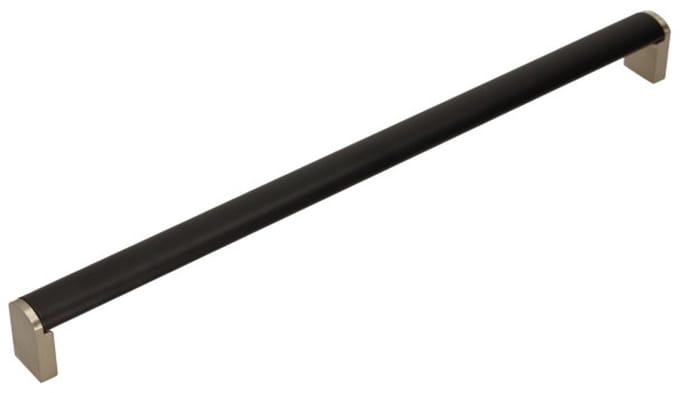 Gamet RE21 - Relinghandgreep - Zwart Super Mat - Geborsteld Nikkel - 320mm