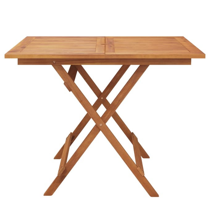 vidaXL - Tuintafel - inklapbaar - 90x90x75 - cm - massief - acaciahout
