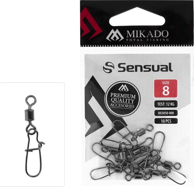 Mikado Wartel met Snap Maat 6 – Fastlock Snap – Speldwartel voor Roofvis & Feeder – 10 Stuks