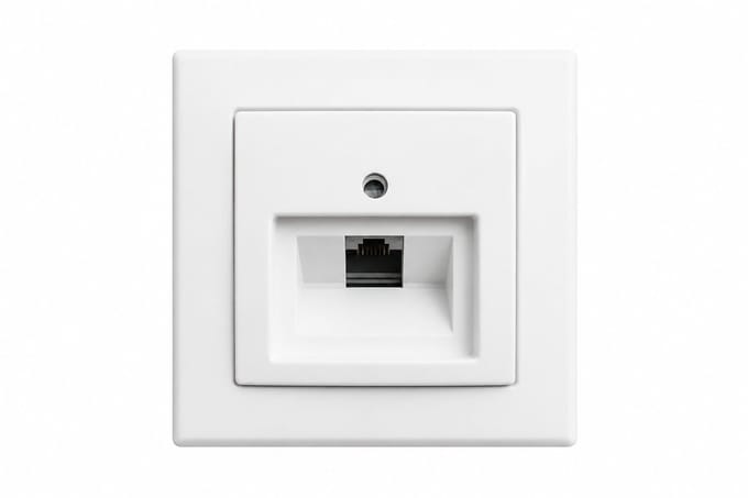 Busch-Jaeger Balance SI RJ45 UTP wandcontactdoos CAT6 compleet wit