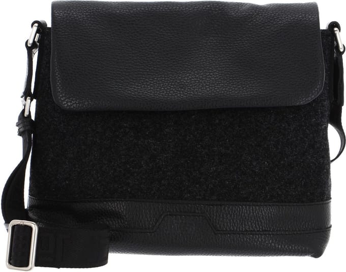 JOST Schoudertas Farum Shoulderbag with Flap Black 2 Zwart