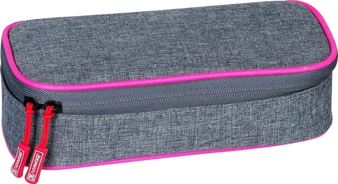 Brunnen Pennenetui Stone Neon 22 X 11 Cm Grijs/roze
