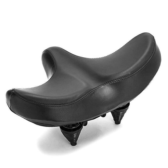 Breed fietszadel Extra groot fietszadel Comfortabel mountainbikekussen Waterdicht fietszadel zwart