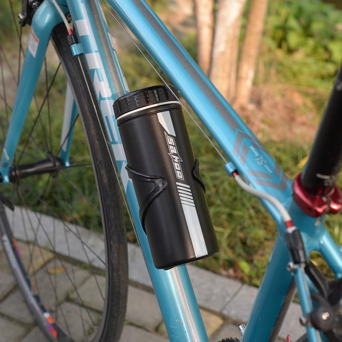 Fietsreparatieset Fietsreparatieset met minipomp 14 in 1 multifunctionele gereedschapsset 750 ml fiets Tool Set black