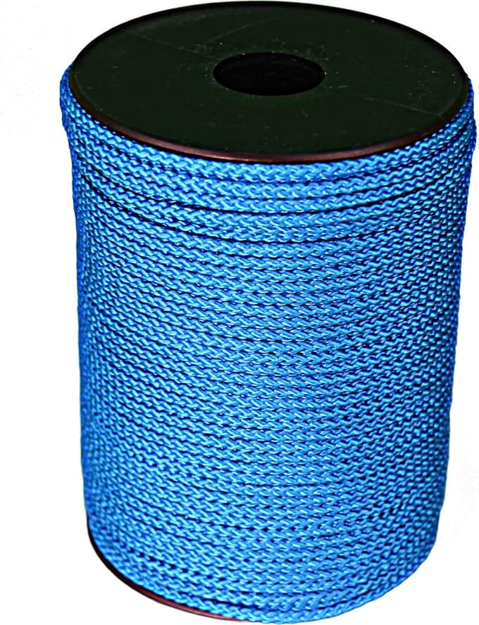 100 mtr - Touw - Blauw - 3mm - Gevlochten Koord