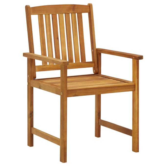 vidaXL - Tuinstoelen - 4 - st - met - kussens - massief - acaciahout