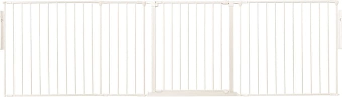Safetots Kamerbreedhek, Panelenhek, Tot 259cm Breed, Wit, 70cm Hoog