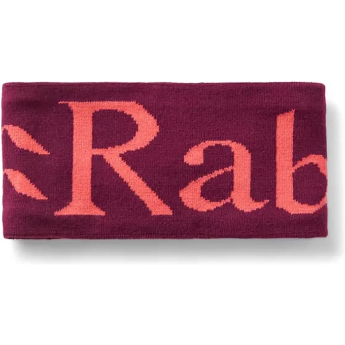 Gebreide hoofdband met logo Rab