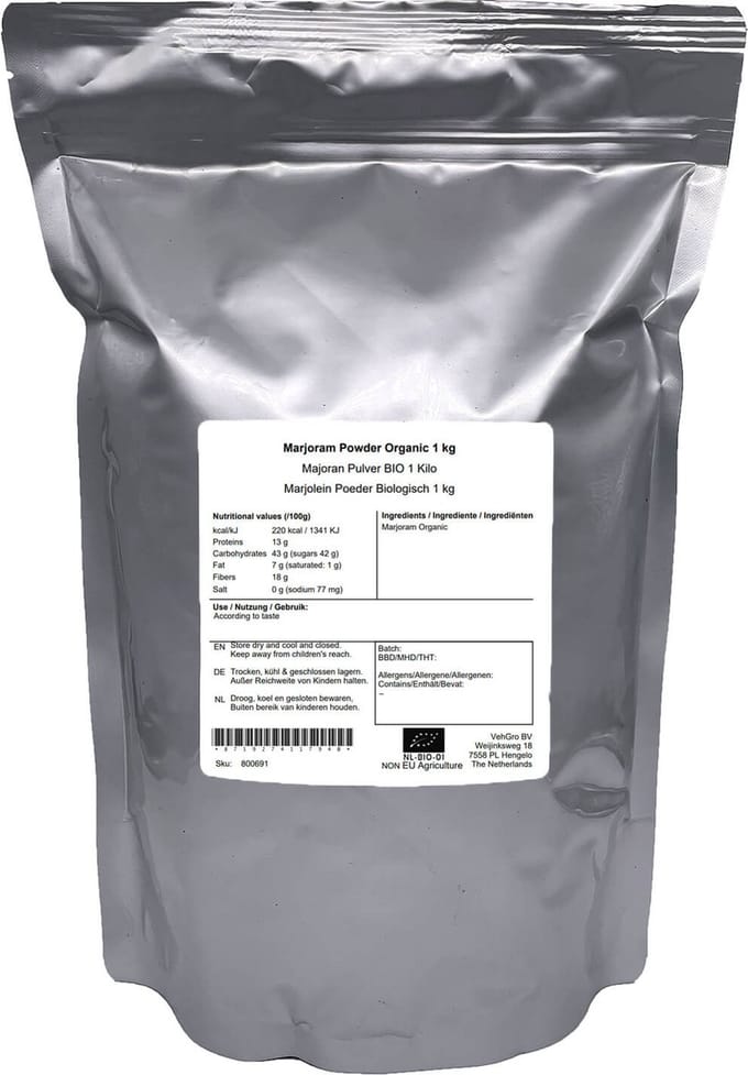 Marjolein majoraan Poeder - 1 Kg - Holyflavours