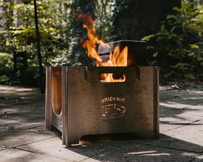 Bricknic Fire Base - Vuurschaal - Roestvrij Staal - Modulair Grill
