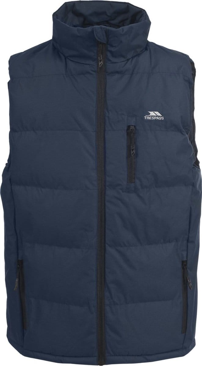Trespass-sluiting - Heren gewatteerd gilet marineblauw - L