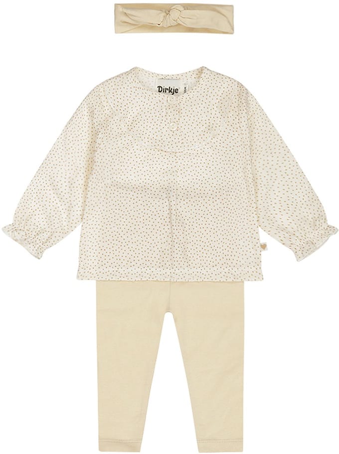 Dirkje 3-Delig Set – Maat 68 – Warm Off-White