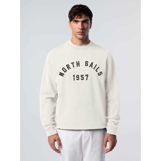 North Sails Hoodie Hoodie met geborduurde letters