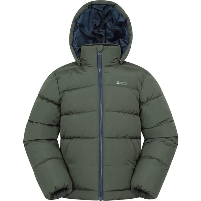 Mountain Warehouse Kinderen Hawthorne Waterafstotende Gewatteerde Jas (Khaki Groen)