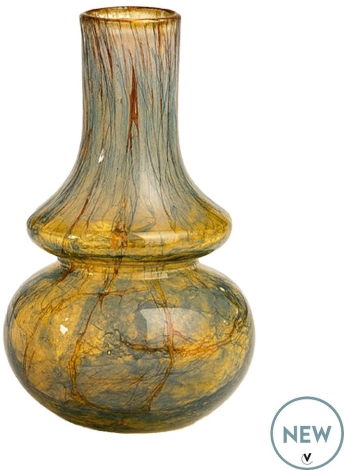 Vaas Yala Cristales | Mondgeblazen glas | multi color | Ø16 x H25 cm