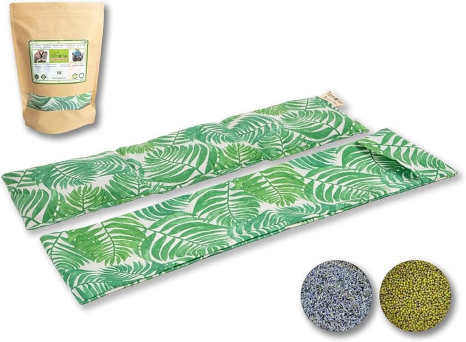 Warmtekussen met sojazaden voor warmte en kou, 45x14, wasbare hoes