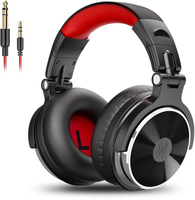 OneOdio - Wired Pro 20 Black-red Headphones