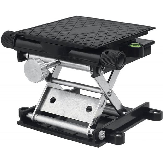Lab Lift Stand Tafel Zwart Aluminium Automatische Nivellering Roteerbaar Wetenschappelijk Hefplatform voor gray