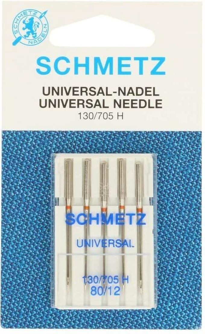 SCHMETZ, UNIVERSEEL, NAAIMACHINE-NAALDEN, 80-12, PER PAKJE.