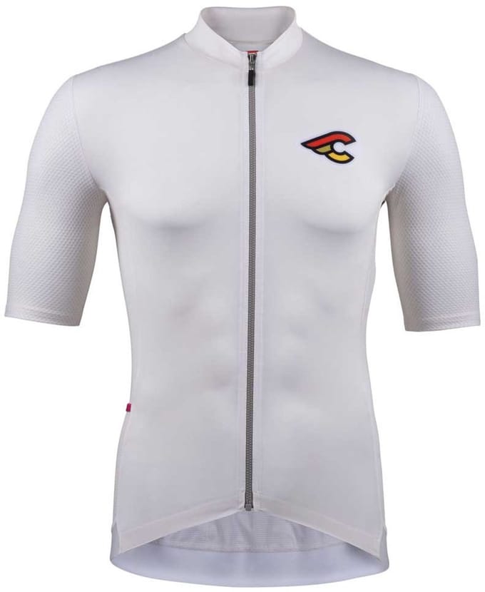 Cinelli Tempo Mesh Korte Mouw Wielertrui Wit S Man