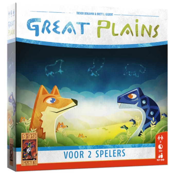 999 Games - Great Plains -Tactisch Bordspel - twee spelers spel