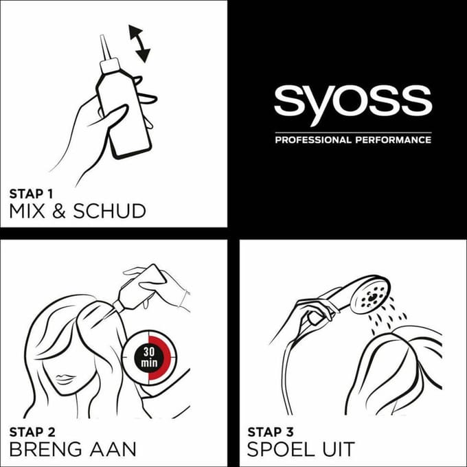 Syoss - Haarverf - 3_8 - Donker Goudbruin - 115ml x 3