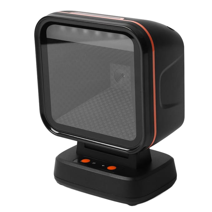 Desktop Barcode Scanner Automatische Detectie Continue Scanning Betrouwbare Barcode Lezer Scanner voor Supermarkt Apotheek gray