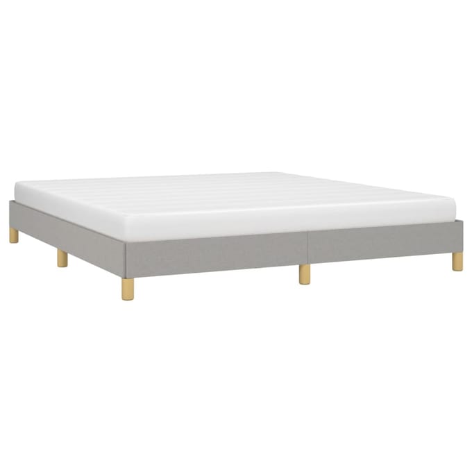 vidaXL - Bedframe - zonder - matras - stof - lichtgrijs - 180x200 - cm