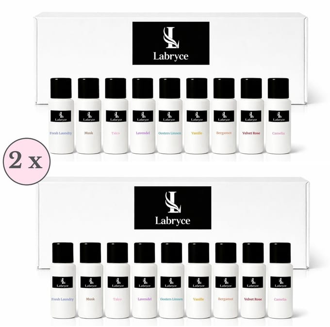 Wasparfum Proefpakket Labryce - 2 x 9 Verschillende Geuren - Cadeauset - 18 x 20 ml