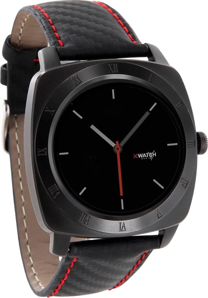 X-Watch Smartwatch Nara XW Pro Black Chrome - carbon red black