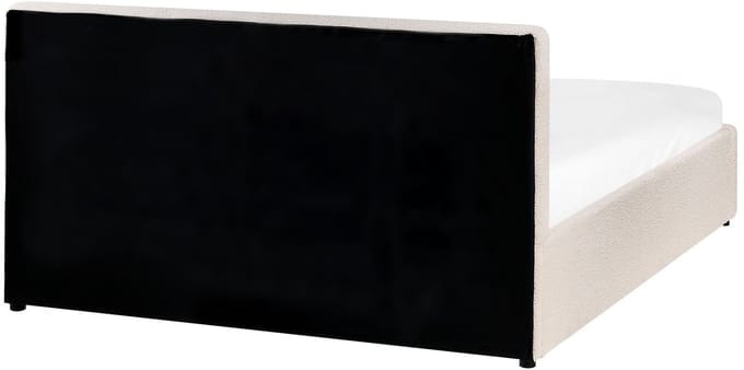BOUSSE - Bed met opbergruimte - Off-white - 140 x 200 cm - Bouclé