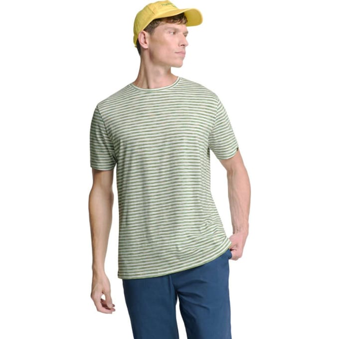 No Excess T-shirt Crewneck Multi Coloured Melange Stripes Green Größe: XL | Basic T-Shirts Outlet | Herren | Grün
