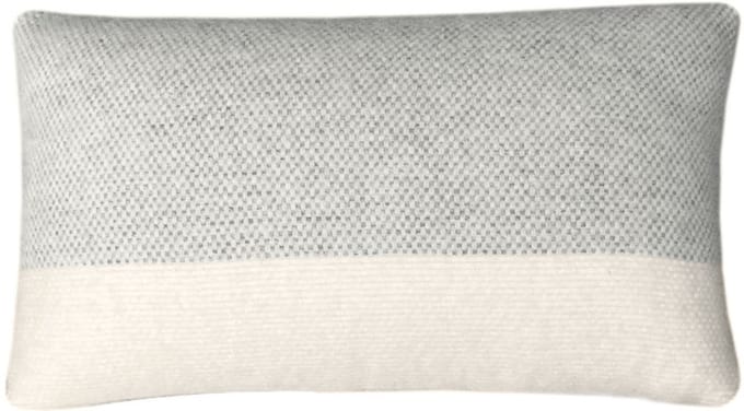 Easy nature wool cushion grey rectangle