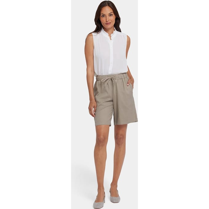 Luchtige Bermuda Shorts van Stretch Linnen