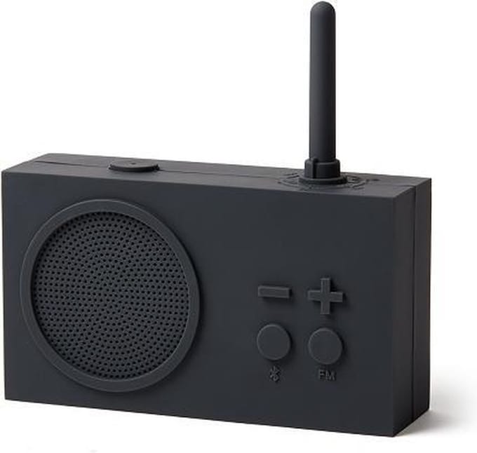 Lexon Badkamer Radio Tykho3 Bluetooth Donkergrijs